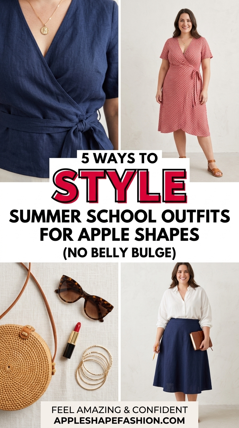 10 Flattering Summer School Outfits for Apple Shapes: No Bloating Allowed!